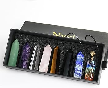 Amazon.co.jp: Nvzi クリスタルタワー、チャクラヒーリングクリスタル
