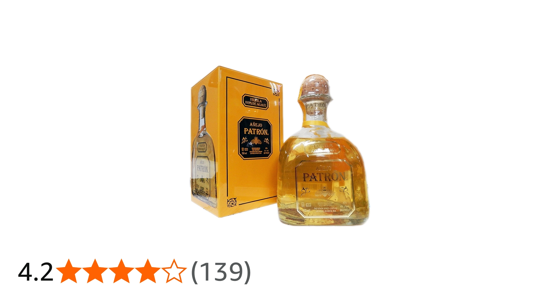 Amazon.co.jp: パトロン アネホ テキーラ 750ml 40度 箱付 [並行輸入品