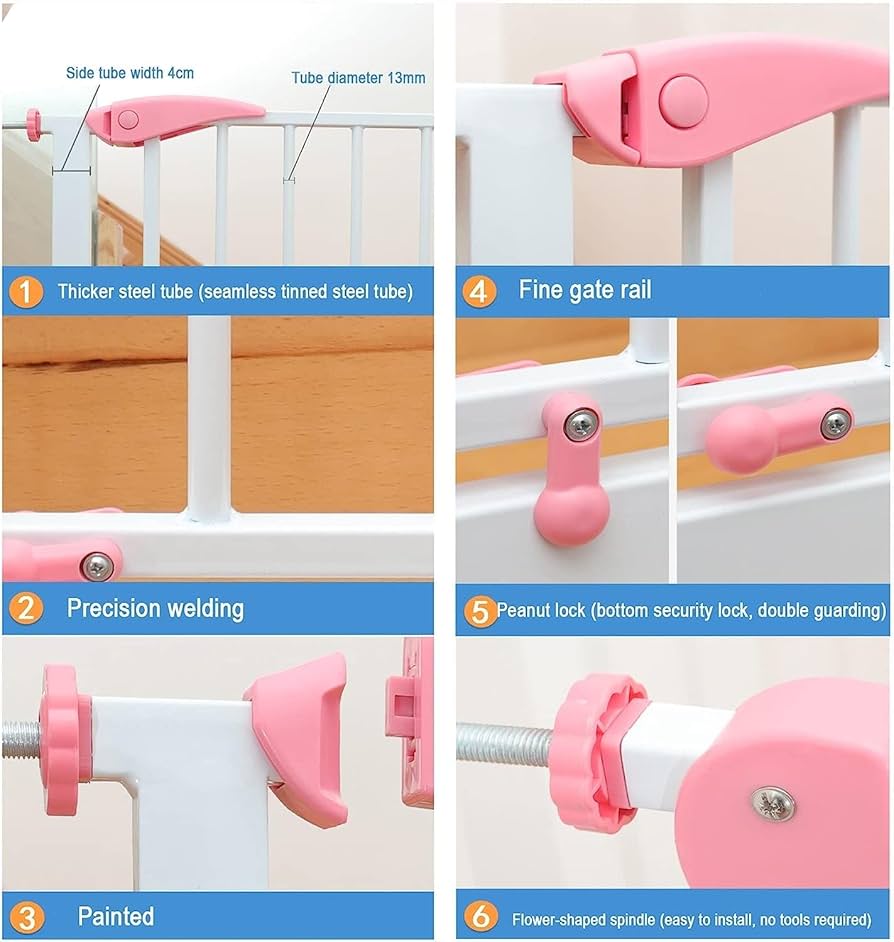 Amazon.co.jp: 犬用階段ゲート、プレッシャーマウントペット安全ゲート