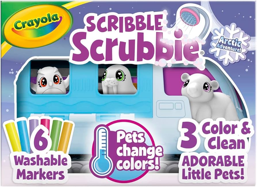 Amazon.com: Crayola Scribble Scrubbie Pets Arctic Snow Explorer