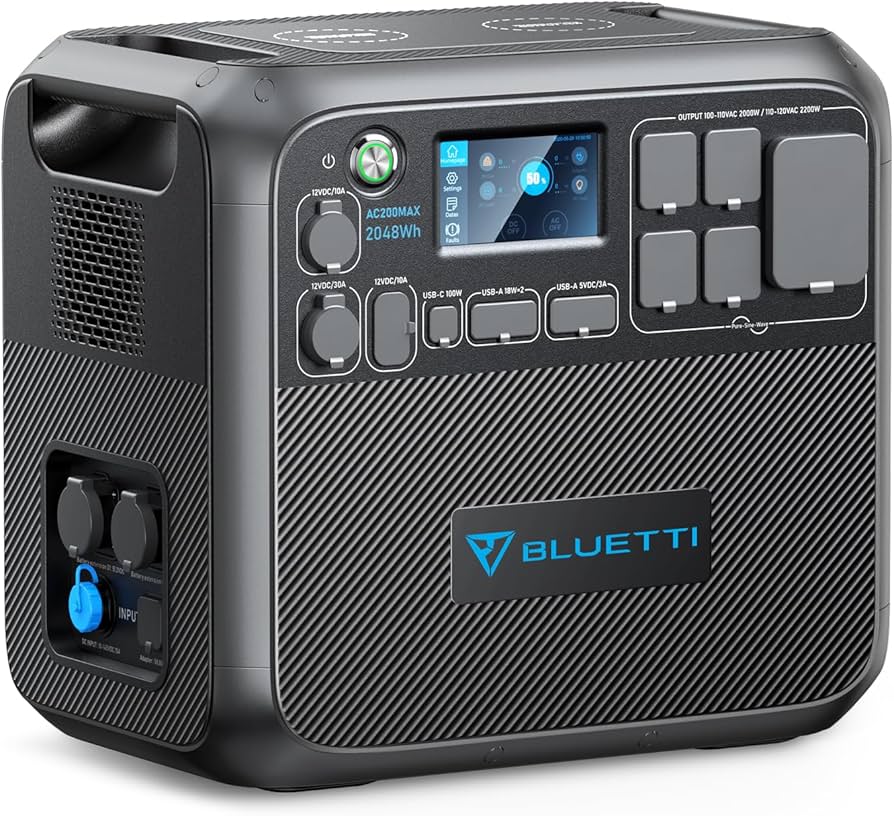 Amazon.co.jp: BLUETTI ポータブル電源 AC200MAX 2048Wh 大容量 2200W