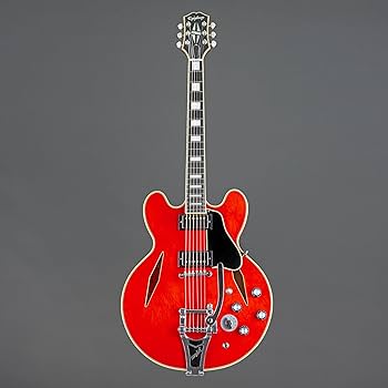 Amazon.com: Epiphone EXCLUSIVE Shinichi Ubukata ES-355, Cherry