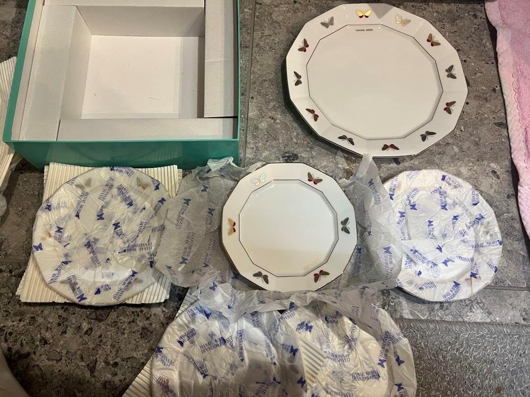 色絵付 皿 鳳凰 ねじり花弁縁 古伊万里 花文 唐草 銘 窯傷 ロ