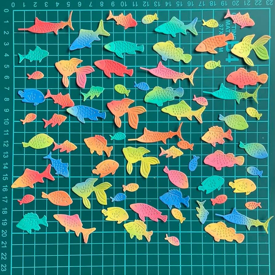 Amazon.co.jp: ダイカット クラフトパンチ 魚 セット 海 水族館 : おもちゃ