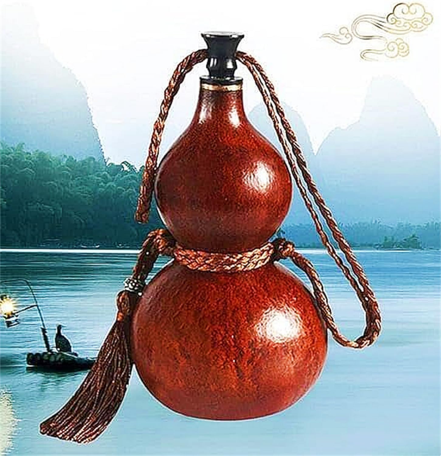 超巨大50cm 骨董品 ひょうたん 水筒 瓢箪 酒器 置物 煎茶飾 - メルカリ