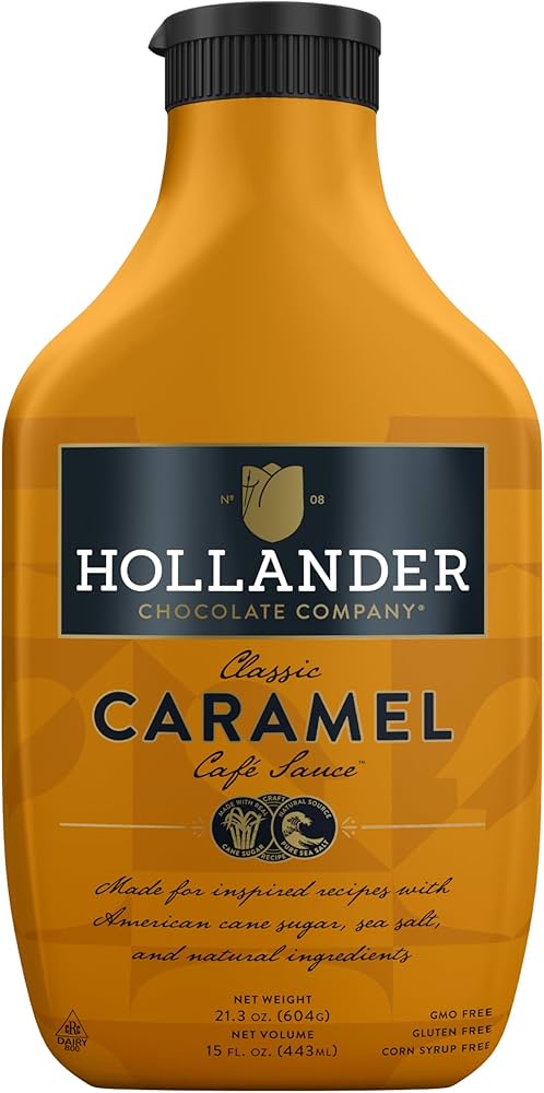 Amazon.com : Hollander Caramel Café Sauce | GMO Free, Corn Syrup