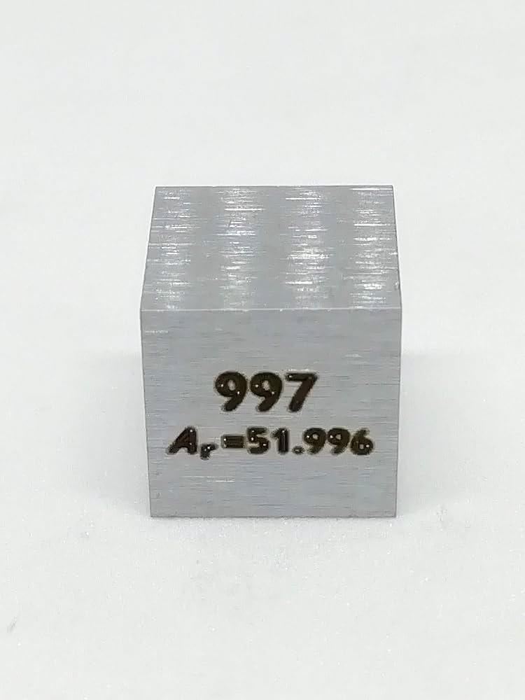 6点まとめて レアメタル インゴット 元素キューブ Cr クロム 6点まとめ