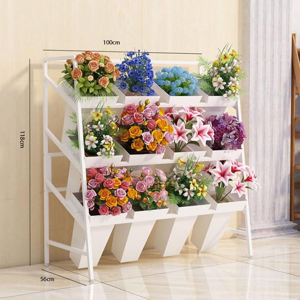 Amazon.co.jp: フラワーディスプレイスタンド 12個のプラスチック