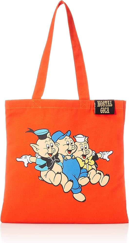 Amazon.co.jp: ディズニー ノスタルジカ カラートートバッグ 三匹の子