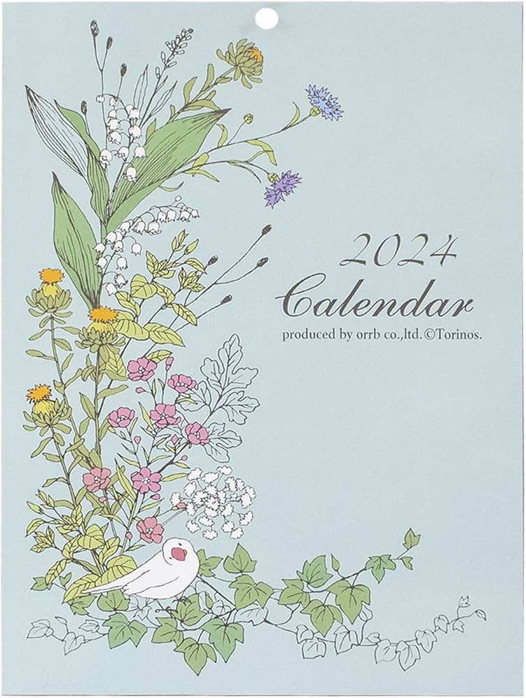 Amazon | オーブ 2024年 カレンダー 壁掛け A3 torinos 鳥 TR-1100