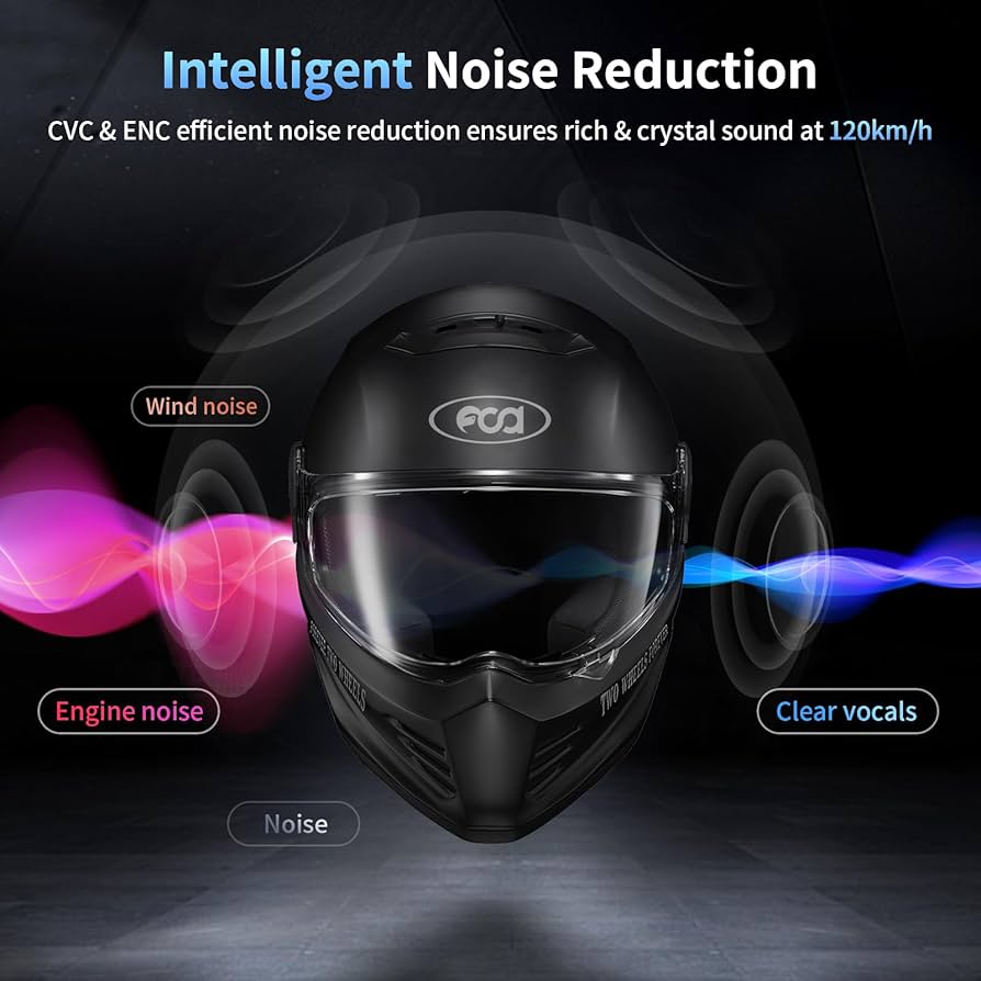 Amazon.com: Fodsports FX-S Motorcycle Bluetooth Headset V5.4, 2