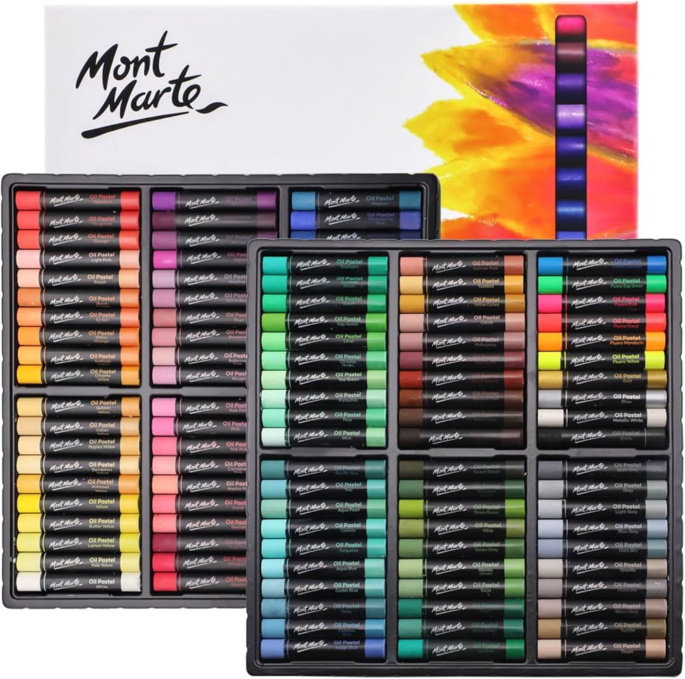 Amazon.co.jp: Mont Marte オイルパステル シグネチャー 120個 120色