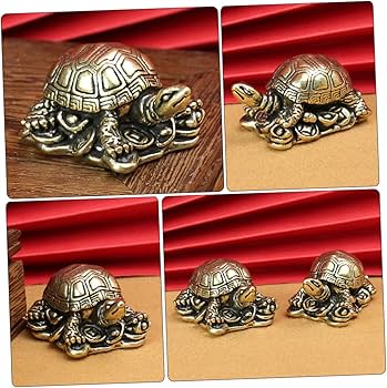 Amazon.co.jp: Yardenfun 装飾的な亀の像 富をもたらす亀の像 運を
