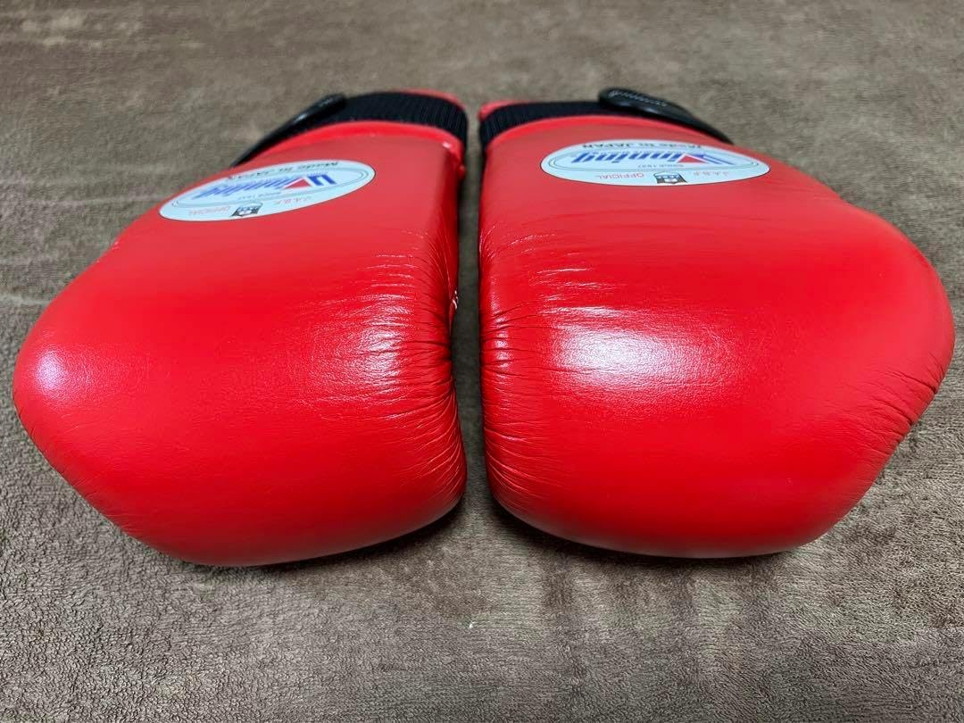 ウイニング ボクシンググローブ 赤 12オンス マジックテープ式