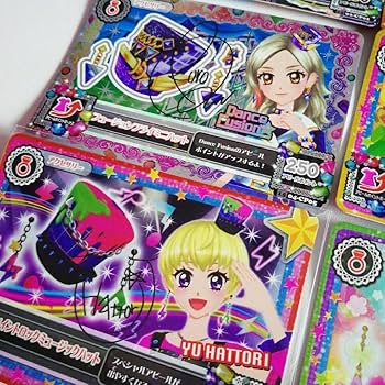 96】アイカツ アニon コースター8枚セット みくる あかり スミレ 96