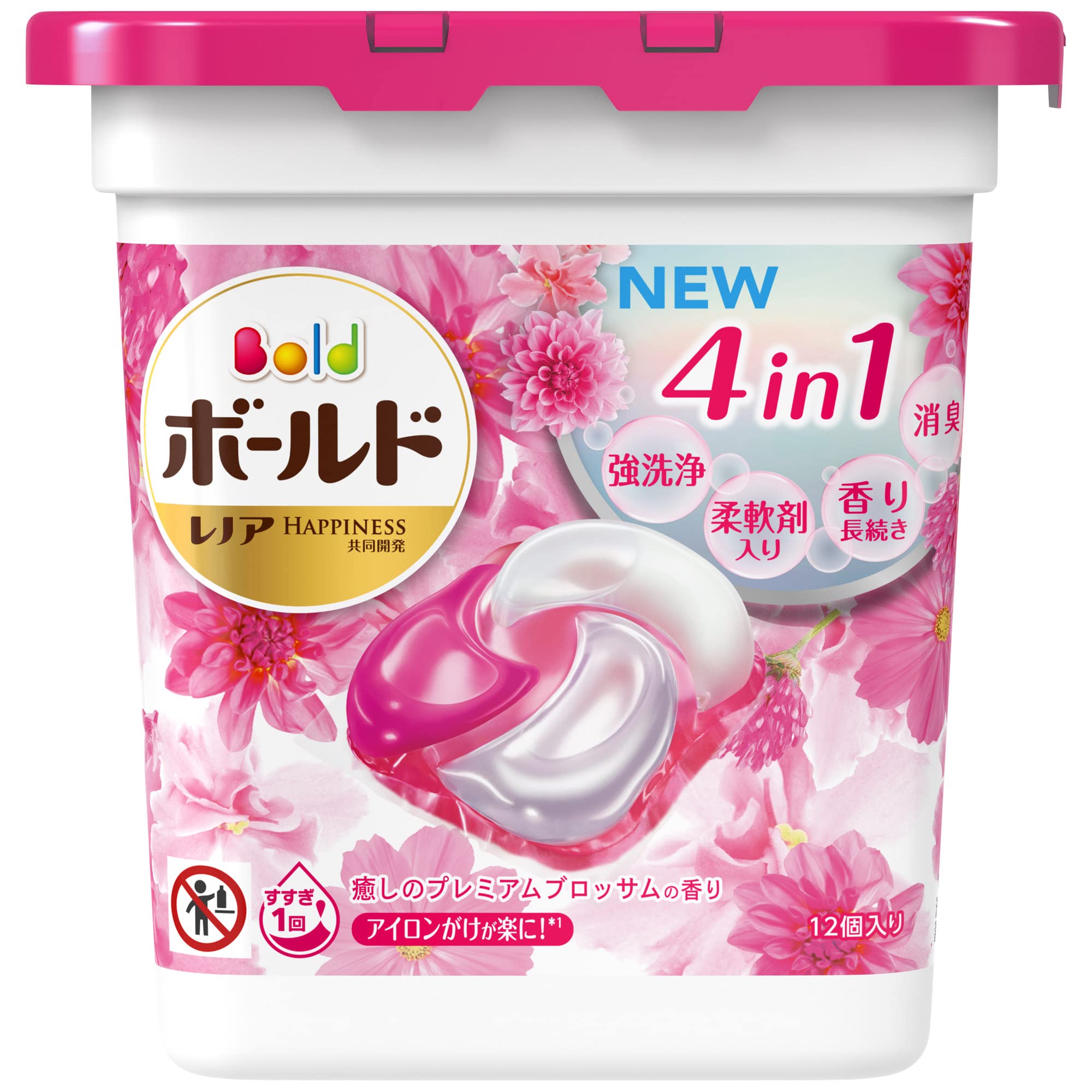 Amazon | ボールド 洗濯洗剤 ジェルボール4D プレミアムブロッサム