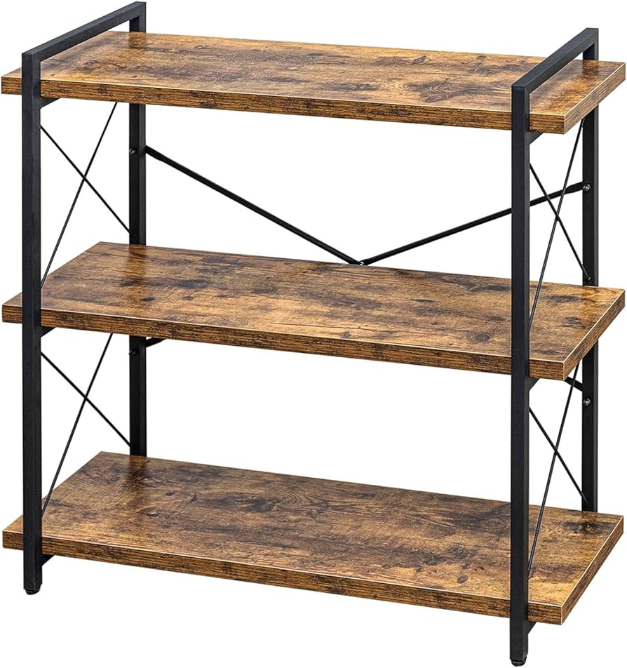 Amazon.co.jp: HCHQHS オープンラック オープンシェルフ 3段 幅90 木製