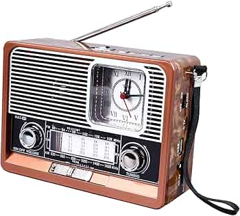 Amazon.co.jp: レトロ BT FM AM SW ラジオ、ヴィンテージポータブル多