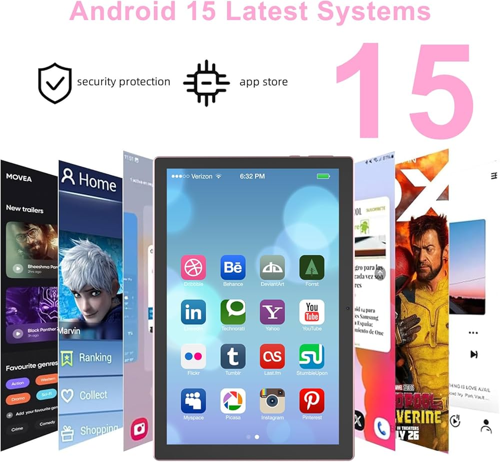 Amazon.co.jp: Android 15 タブレット 10インチ タブレットケース付