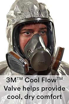 Amazon.com: 3M 6800 Reusable Respirator, Full Facepiece, Medium, 1