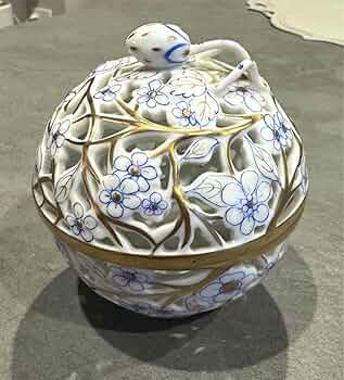 ヘレンド HEREND 陶器 小物入れ ヘレンド ハート形小物入れ(L