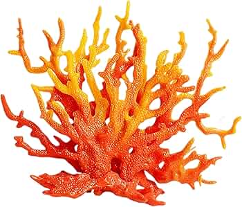 天然サンゴ 枝状コーラル ピンクオレンジ 天然サンゴ 枝状コーラル