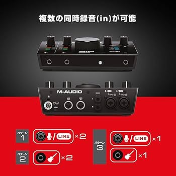 Amazon.co.jp: M-Audio USB USB-C オーディオインターフェース 2イン 2