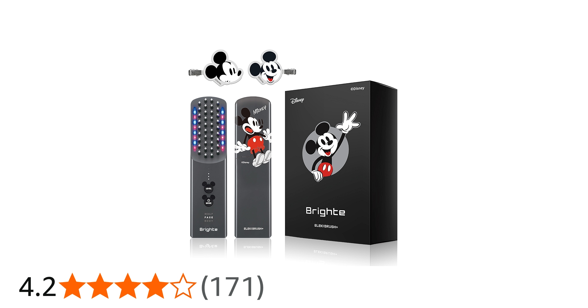 Brighte ミッキーマウスデザイン ヘアドライヤー Brighte(ブライト