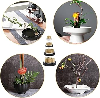 Amazon | YEEHLIK 剣山 丸形 4個 セットラウンドフラワーホルダー 真鍮