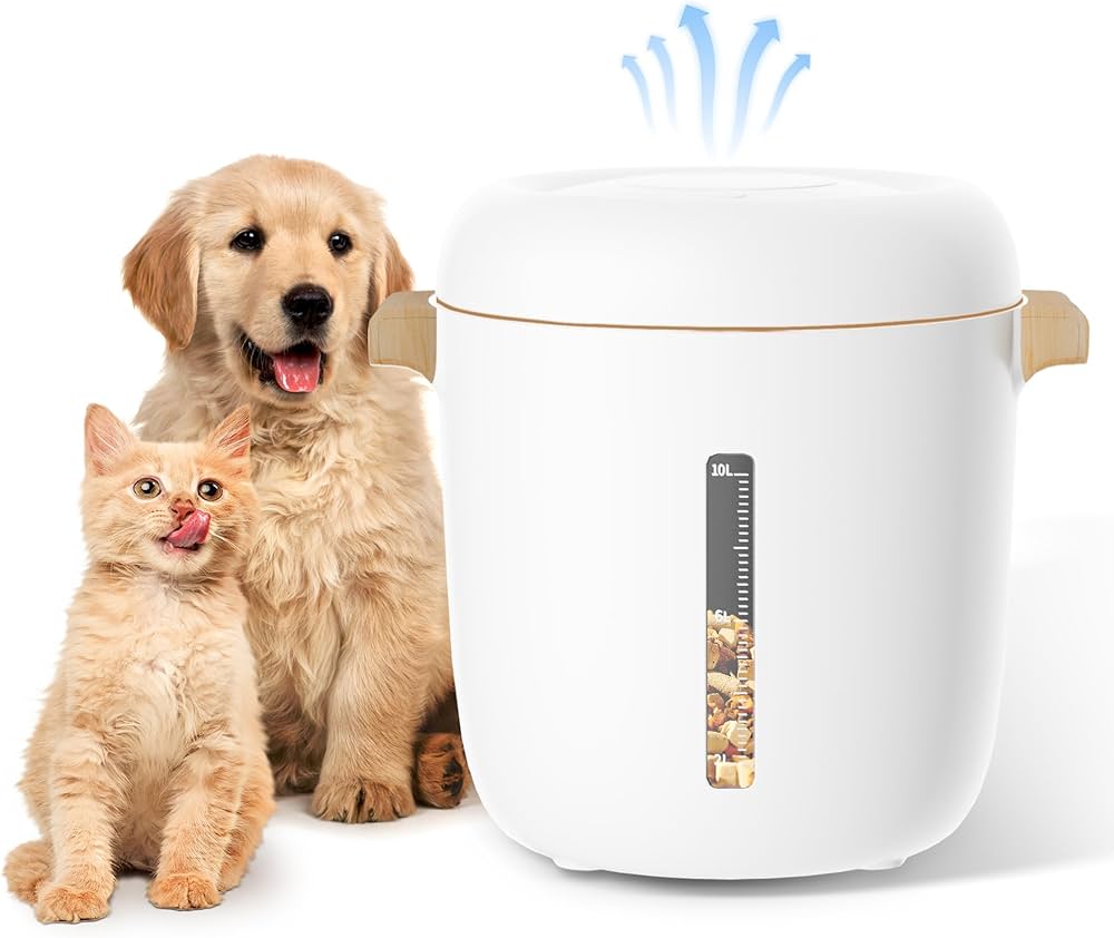 Amazon.co.jp: KIRIOCK 真空保存容器 ペットフードストッカー 真空