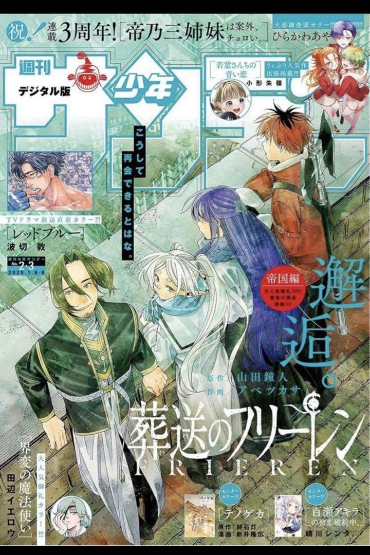 少年サンデー 葬送のフリーレン 非売品 当選品 ビッグフラッグ