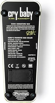 Amazon.com: Dunlop KH95 Kirk Hammett Signature Cry Baby Wah Pedal