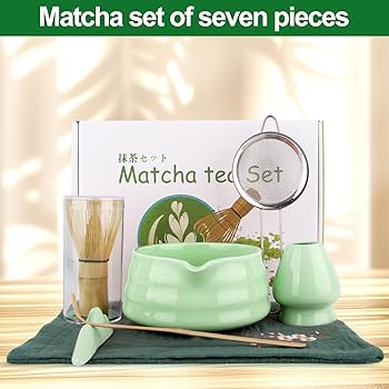 Amazon.com: 7-Piece Matcha Tea Set – Japanese Matcha Kit with