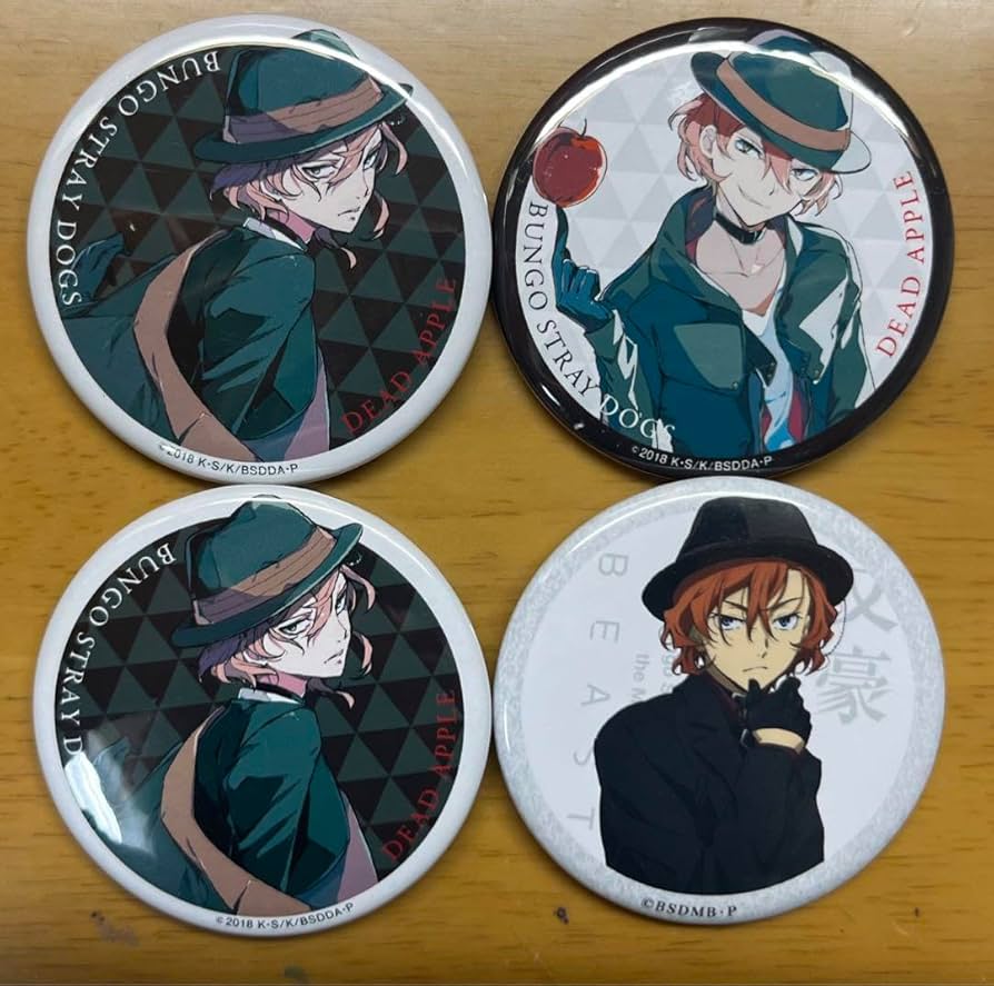 太宰 中也 十五歳 羊の日 文豪ストレイドッグス 缶バッジ 文豪ストレイ