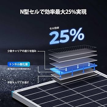 Amazon | Renogy 200W 24V ソーラーパネル N型電池25%高効率 16BB技術
