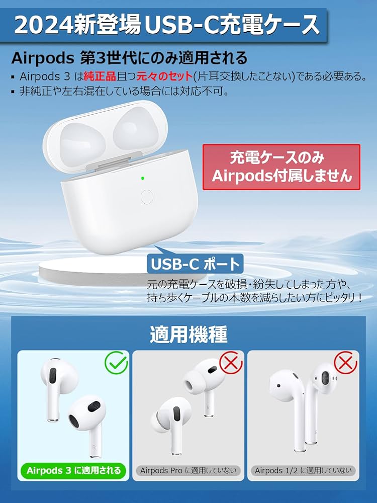 AirPods Pro 第一世代 箱付き ケーブルなし 中古 ケース付き AirPods