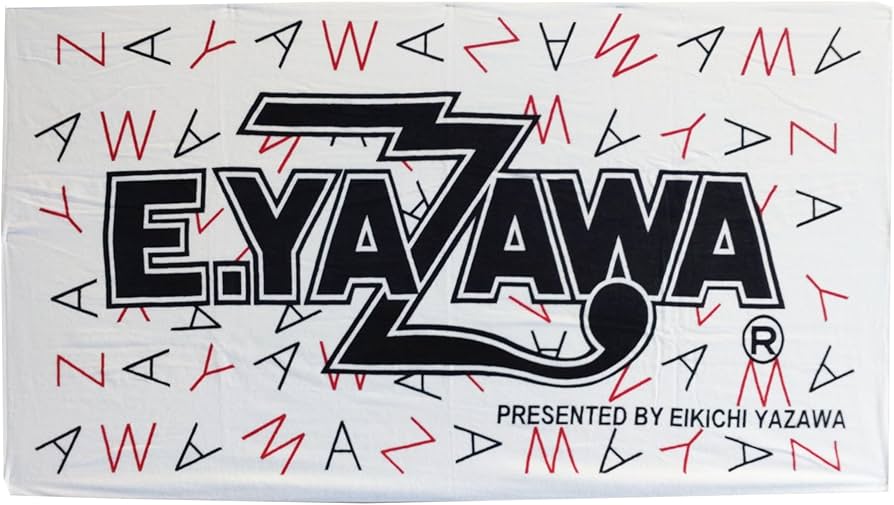 矢沢永吉 スペシャルビーチタオル ホワイト/ブラック スペシャルビーチ