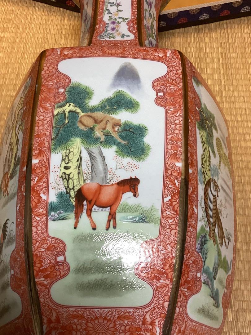 アンティーク 中国美術 骨董 青花磁 大型壺 大型花瓶 NN0808 829 中国