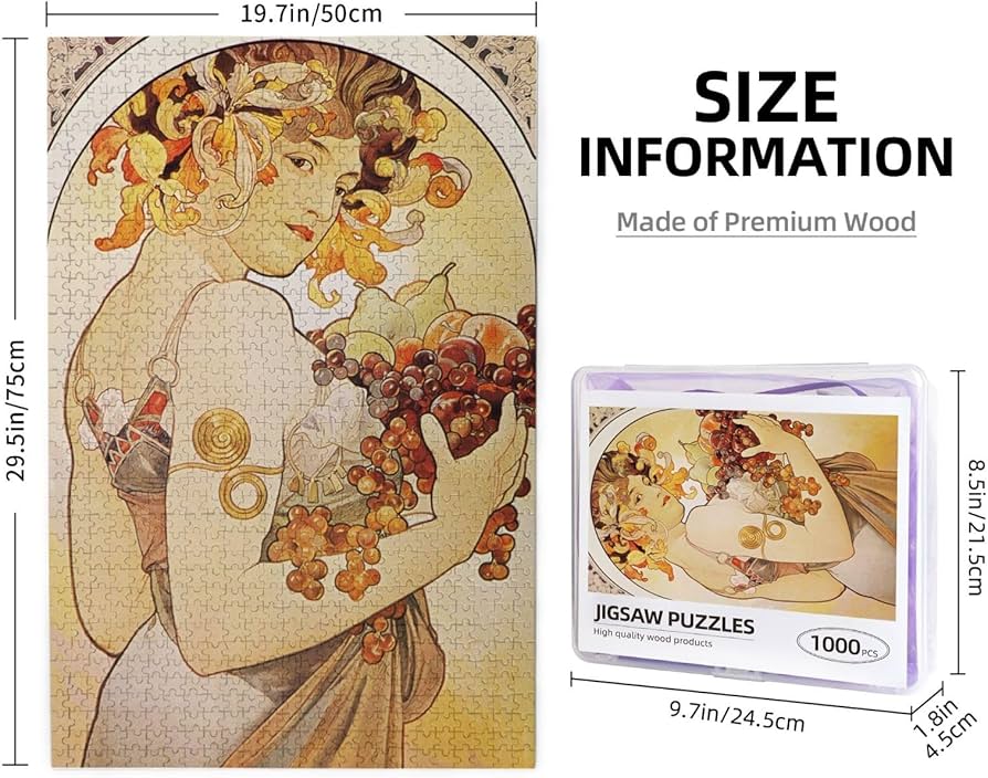 ALPHONSE MUCHA ジグソーパズル 1000ピース Amazon | 1000ピース