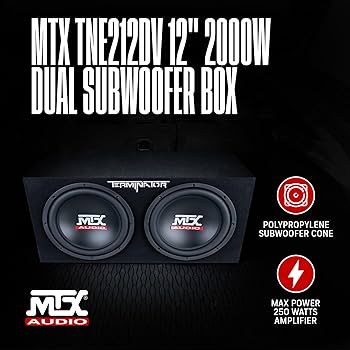 Amazon.com: MTX Audio Dual Subwoofer Vented Enclosure with High