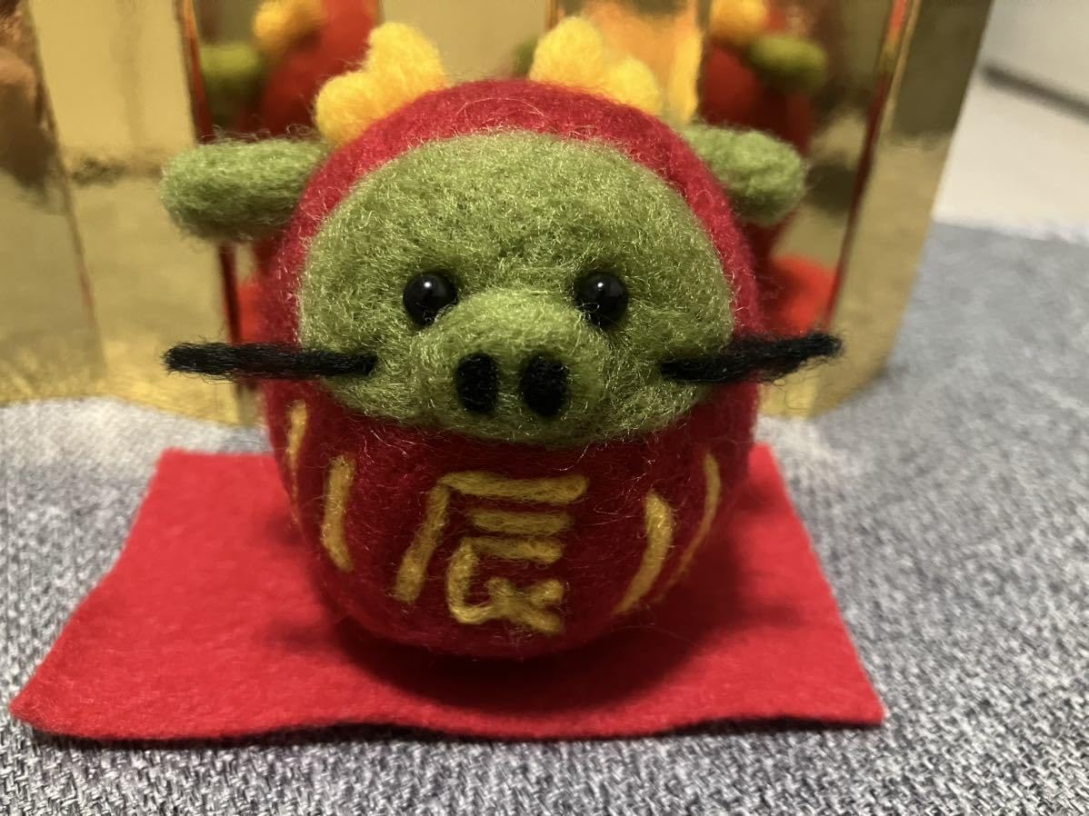 干支だるま☆十二支セット【羊毛フェルト・アクレーヌ】縁起物/干支赤