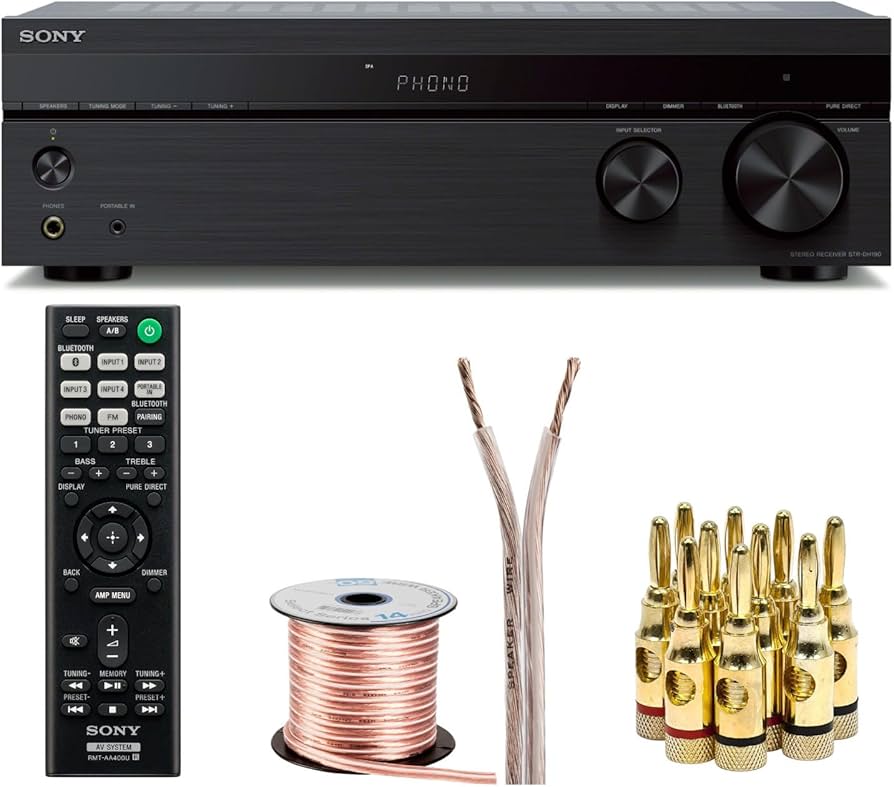 Amazon.com: Sony STRDH190 2-ch Stereo Receiver with Phono Inputs