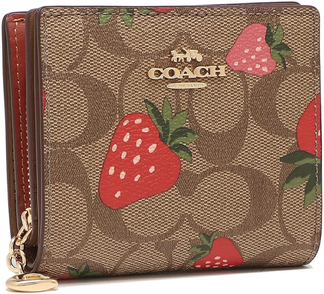 Coach イチゴ柄 二つ折り財布 Amazon | [コーチ] アウトレット 二