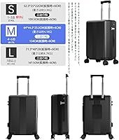 Amazon | [Soolom] スーツケース 拡張機能付き 機内持ち込み 多機能