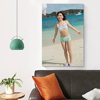 Amazon.co.jp: 斉藤朱夏水着セクシー写真絵画ポスター アートパネル