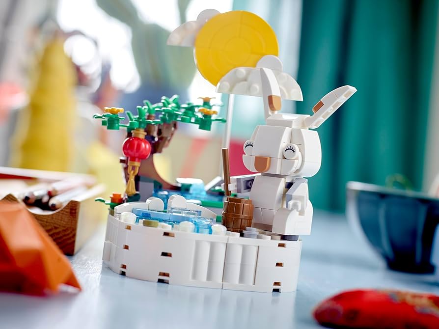 Amazon.com: LEGO Jade Rabbit Building Toy Set, Fun Bunny Display