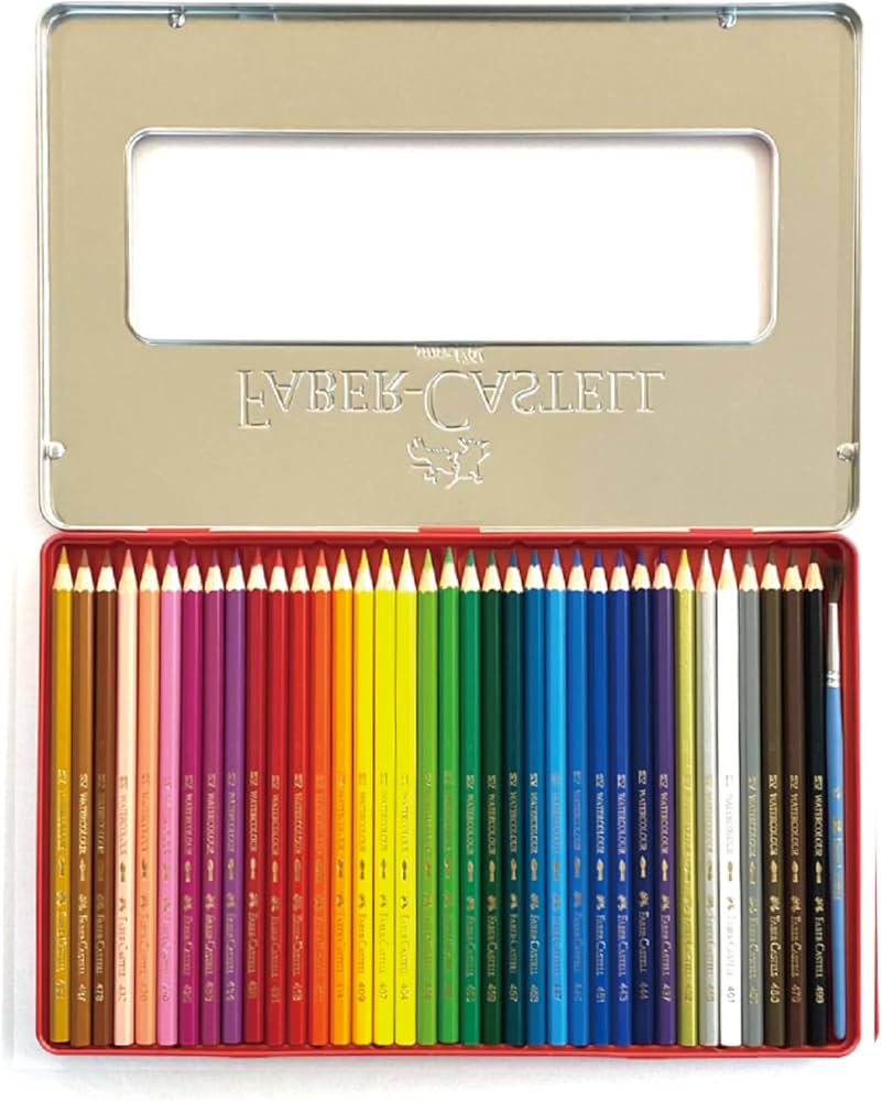 Amazon | ファーバーカステル 水彩色鉛筆 平缶 36色セット TFC-WCP/36C