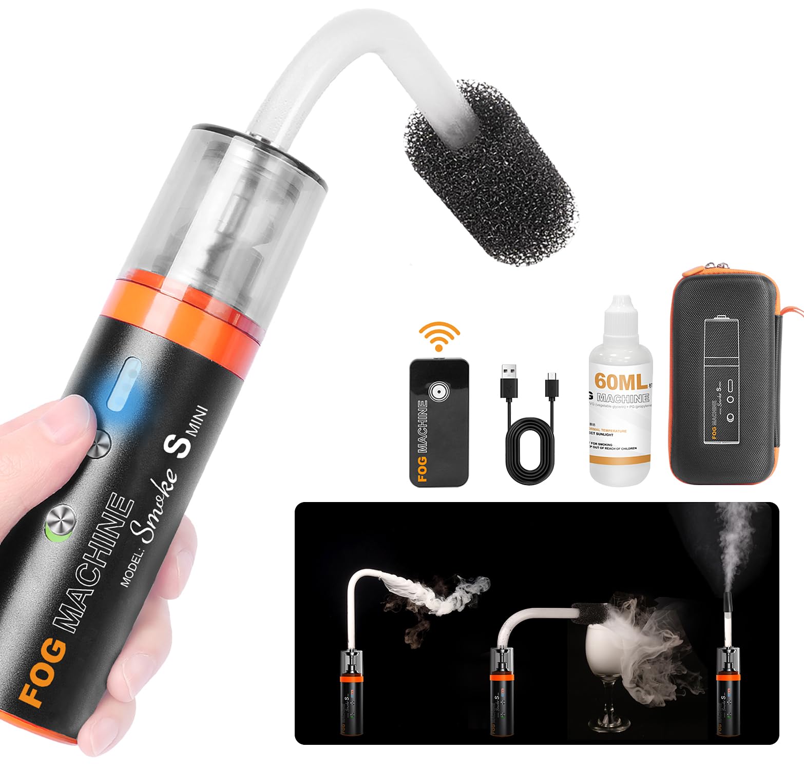 Amazon.co.jp: LENSGOミニフォグマシン/ハンドヘルドポータブル