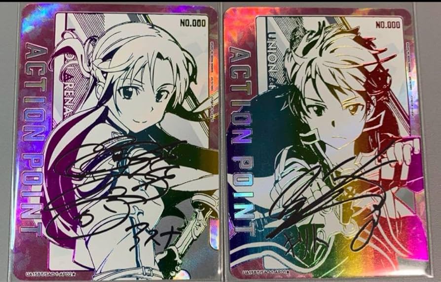 ユニオンアリーナ ソードアート・オンライン キリト 直筆サイン