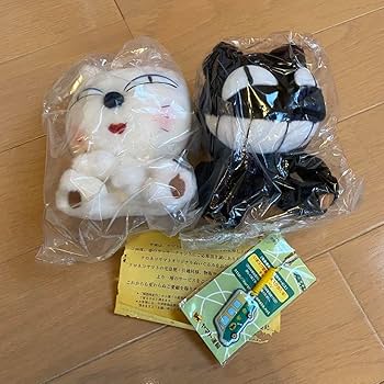 Amazon.co.jp: クロネコヤマト 白猫 黒猫 ペアセット ぬいぐるみ
